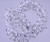 7 1/2" Strand Silver Plated & Clear AB Crystal 6x5mm Rondelle Drops