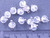 Drop, 7 1/2" Strand Silver Plated & Clear AB Crystal 6x5mm Rondelles