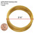 Memory Wire, 1 Ounce (70 Loops) Gold Plated 2 1/2" Round Memory Wire Bracelets