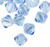 Bead, 24 Swarovski Aquamarine 6mm Xilion Crystal Bicone Beads (5328)