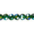 Bead,  AB Emerald Green  Crystal Glass 8mm Faceted Round Beads with 1.4mm Hole 1 Strand(50)