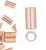 Crimp, 100 Copper Seamless 6x3mm Tube Crimp Beads with 2.2mm ID