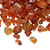 3 Ounces(390-410) Carnelian Red Orange Medium Tumbled Pebble Chip Beads