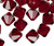 12 Swarovski Siam Red 8mm Xilion Crystal Bicone Beads (5328)