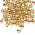 1000 Gold Plated Brass 5mm Smooth Round Beads with 1.2mm Hole