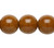 1 Strand Czech Pressed Glass Opaque Brown 10mm Round Beads