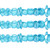32" Strand Aurora Borealis Aqua Medium Blue Glass 4-9mm Chip Beads
