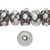 Bead, 20 Lampworked Glass Black White Red Bumpy Rondelle Beads with  1.5-2.5mm Hole *