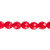 50 Opaque Red Czech Pressed Fire Polished Glass 8mm Faceted Round Beads with 1.1-1.3mm Hole