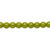 1 Strand(67) Czech Pressed Druk Glass Opaque Chartreus Green 6mm Round Beads with 0.7-1.1mm Hole