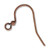 12 Antiqued Copper Plated Brass 25mm Hook & Ball FishHook Earwire Earrings