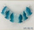 26 Laliberi Teal Acrylic 14mm Flower Petal & 5mm Round Bead Mix *