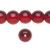 Bead, Glass Transparent Ruby Red 12mm Round Beads with 1-1.5mm Hole 36 Inch Strand(80) *