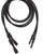 Necklace Cord, 4 Opaque Black Silicone 18" Long 2.2-2.5mm Cord Necklace with Snap Closure