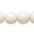 1 Strand(26) Taiwanese Cheesewood White 15-16mm Round Beads with 2-2.5mm Hole