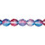 1 Strand(50) Red Blue Czech Fire Polished 8mm Faceted Round Glass Beads  1.1-1.3mm Hole `