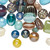 Matte Luster & More Glass 4x3mm-42x12mm Bead Mix with 1.3-3mm Hole,  1/2 LB (100-450) 