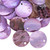 100 Light Purple Mussel Shell 15mm (0.59") Round Coin Drop Charms with 1mm Hole