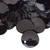 100 Black Mussel Shell 15mm (0.59") Round Coin Drop Charms with 1mm Hole *