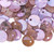 Charm, Shell, 100  Purple Mussel Shell 10mm (0.39") Round Coin Drop Charms with 1mm Hole *