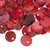 100 Light Red Mussel Shell 10mm (0.39") Round Coin Drop Charms with 1mm Hole