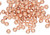 Bead, 1000 Clear-Coated Solid Copper 3mm Round Corrugated Beads with 0.7mm Hole
