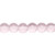 36 Inch Strand (112) Glass Transparent PINK 8mm Round Beads with 1.3-1.4mm Hole