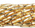 1 Hank(920) Metallic Gold Glass #3 Twisted Tube Bugle Beads  1/4" Long *
