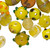 Bead, Mix, Yellow Czech Lampwork Glass Beads Mix with 2mm Hole 3OZ (45-60) *