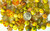 Bead, Mix, Yellow Czech Lampwork Glass Beads Mix with 2mm Hole 3OZ (45-60) *