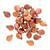 Bead, Pip, 30 Opaque Copper Czech Pressed Glass 7x5mm Pip Beads with 0.7-0.9mm Hole