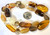 1 Strand Czech Pressed Glass Fall TABBY Bead Mix of Assorted Shapes & Colors *