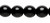 Bead, 1 Strand(50) Czech Pressed Glass Opaque Black 8mm Round Beads with 0.8-1.3mm Hole