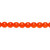 Bead, Czech Orange Crackle Glass 6mm Round Beads with 0.7-1.1mm Hole 1 Strand (67) `