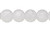 1 Strand(50) Opaque Matte White Icy Crackle Glass 8mm Round Beads with 1mm Hole `