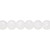 1 Strand(50) Opaque Matte White Icy Crackle Glass 8mm Round Beads with 1mm Hole `