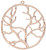 2 Copper Cast 38mm Open Round TREE Of LIFE Focal Pendant Charms