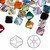 Bead Mix, 72 Swarovski 8mm Xilion Crystal Bicone Beads Mixed Colors (5328) *