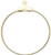 Beading Hoop, 10 Gold Plated Brass 30mm Beading Hoops Earrings with Hole