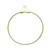 Beading Hoop, 10 Gold Plated Brass 30mm Beading Hoops Earrings with Hole