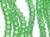 Beads, Flower 50 Transparent Peridot Green Czech Glass 6x4mm Baby Bell Cone Flower Beads with 0.8mm Hole