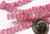 Bead, 50 Transparent Crystal Pink Czech Glass 6x4mm Baby Bell Cone Flower Beads