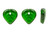 Bead, 1 Strand(140) Czech Pressed Glass Emerald Green Top Drilled 9x8.5mm Leaf Beads with 0.9-1mm Hole