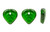 Bead, 100 Czech Pressed Glass Emerald Green Top Drilled 9x8.5mm Leaf Beads with 0.9-1mm Hole