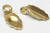 Bail, Aanraku, 24 Small 18KT Gold Plated 6.5x13mm Glue on Aanraku Bails For Earrings