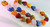 Bead Mix, 6 Lampworked Glass Multi Color Dot 16x20x8mm Heart Beads with 1.8-2.2mm Hole *