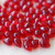 Bead, Teardrop, 100 Czech Pressed Glass Siam Ruby Red Top Drilled 6x4mm Teardrop Beads