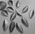 Charm, Leaf, 12 Silver Plated 8x15mm Leaves Curved Leaf Drop Charms