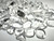 Bead Mix, Glass, Clear, Ice Small to Gigantic Chip and Nugget Beads 1 Pound(250)