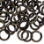 Jump Ring, Black, 100 Anodized Aluminum 12 Gauge 12mm Round Jump Rings with 7.9mm Inside Diameter